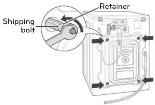 LG FH069FD6L - Unpacking and removing shipping bolts - 2