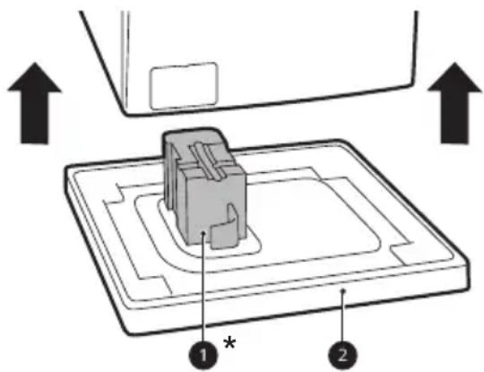 LG WXL-1014E - Lifting the Appliance Off the Foam Base - 1