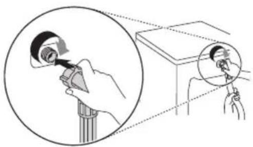 LG WXL-1014E - Connecting the Hose to the Appliance - 1