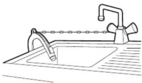 LG WXL-1014E - Installing the Drain Hose with the Elbow Bracket - 3