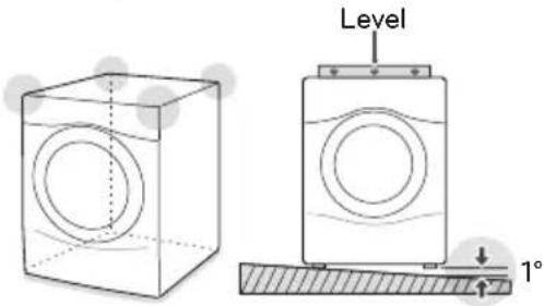 LG FH069FD4P - Leveling the washing machine - 1