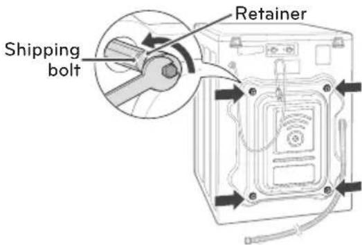 LG FH069FD4P - Unpacking and removing shipping bolts - 2