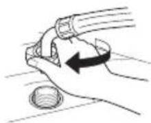 LG T9508TEFTW - Connecting Water Supply Hose to the machine - 1