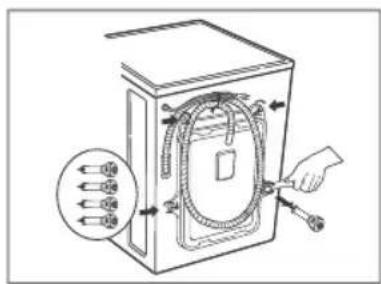LG FH0G6QDNL42 - ■ Removing transit bolts - 2