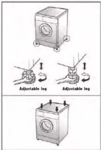 LG F1265NMTS - ■ Level adjustment - 2