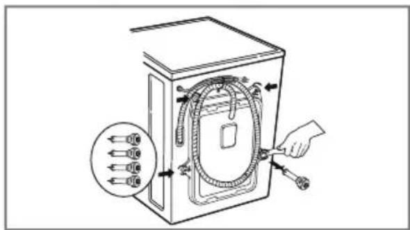 LG F1265NMTS - ■ Removing transit bolts - 2