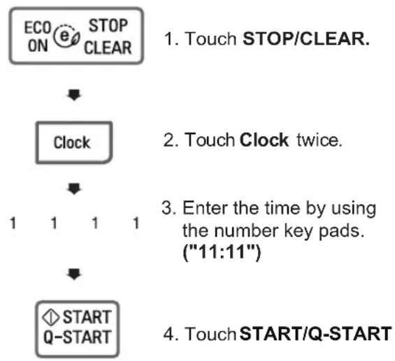 LG MS3042G1 - SETTING CLOCK - 1