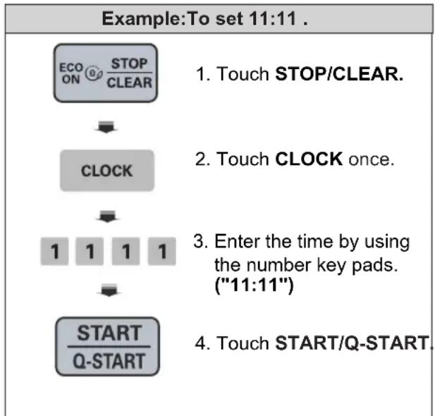 LG MS2041F - SETTING CLOCK - 1