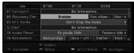 LG RH2T7 - Programmvorschau-Menü ändern - 2
