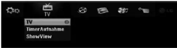LG RH2T7 - Bedienungen im Hauptmenü - 1