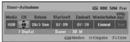 LG RH2T7 - Timer-Aufnahme mit SHOWVIEW® - 2