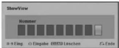 LG RH2T7 - Timer-Aufnahme mit SHOWVIEW® - 1