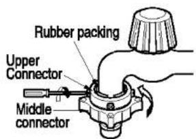 LG WD-80134T - ■ Normal Tap without thread & one touch type inlet hose (Single inlet models) - 4