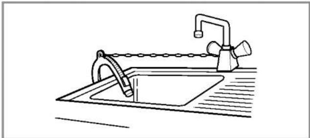 LG WD-80134T - ■ Installation of drain hose - 2