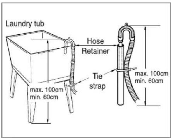 LG WD-10485T - ■ Installation of drain hose - 4