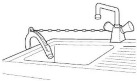 LG F4J6VYP2W - Installing the Drain Hose - 2