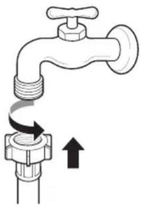 LG F4J6VYP2W - Connecting Screw-Type Hose to Tap with Thread - 1