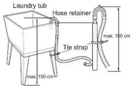 LG F4J6VYP2W - Installing the Drain Hose - 3