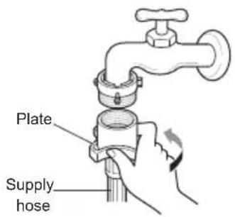 LG F4J6VYP2W - Connecting Screw-Type Hose to Tap Without Thread - 4