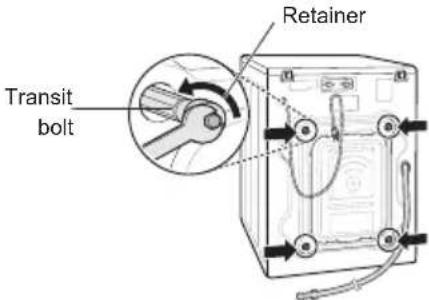 LG F4J6VYP2W - Remove the bolt assemblies. - 1