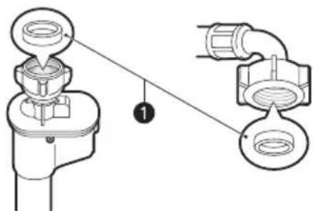 LG F2V9GCP2E - Checking the Rubber Seal on the Water Inlet Hose - 2