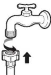 LG F2V9GCP2E - Connecting Hose to Water Tap - 1