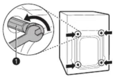 LG F2V9GCP2E - Removing the Bolt Assemblies - 1