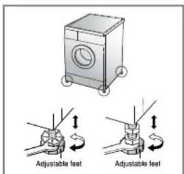LG F1256QDP5 - ■Level adjustment - 2