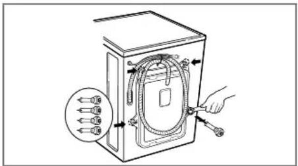 LG F1256QDP5 - ■Removing transit bolts - 2