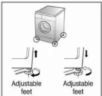 LG F10A5QDP - ■ Level adjustment - 2