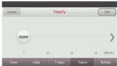 LG MULTI V PREMTA000A - Delete Yearly Schedule - 1