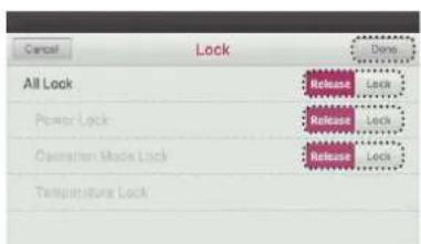 LG MULTI V PREMTA000A - Lock Setting - All Lock, On/Off Lock, Mode Lock - 3