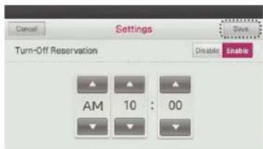 LG MULTI V PREMTA000A - Turn-Off Reservation - 6