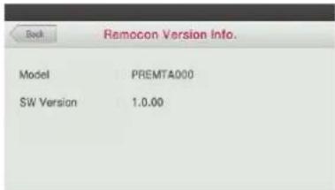 LG MULTI V PREMTA000A - Remocon version information - 4