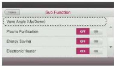 LG MULTI V PREMTA000A - Up/Down Vane Angle Setting - 2
