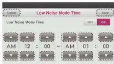 LG MULTI V PREMTA000A - Low noise mode time setting - 3