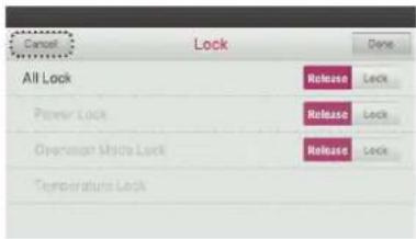 LG MULTI V PREMTA000A - Lock Setting - Temperature Lock - 5