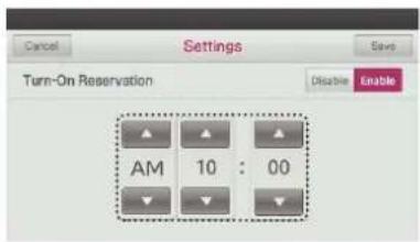 LG MULTI V PREMTA000A - Turn-On Reservation - 5