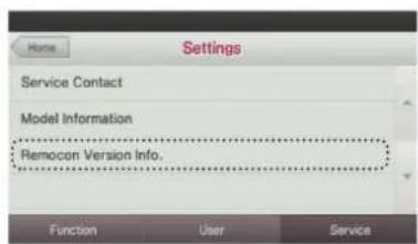 LG MULTI V PREMTA000A - Remocon version information - 3