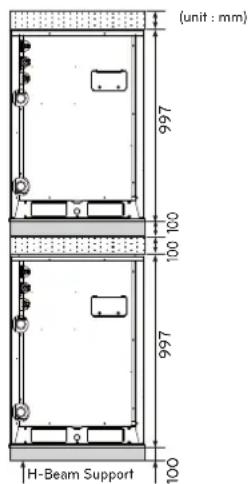 LG MULTI V ARWB180LAS4 - Two Layer Installation - 1