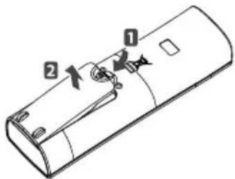 LG VM182CS - Inserting batteries - 1