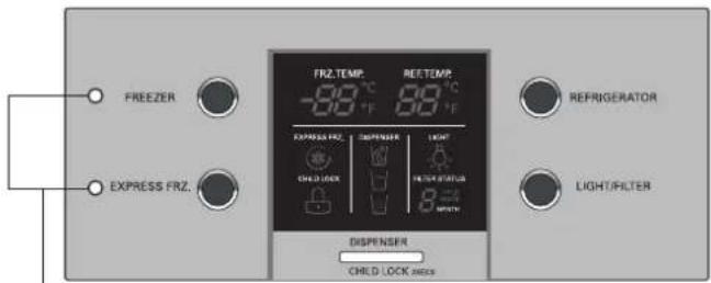 LG GW-P227YLNK - Temperatur- und Funktionseinstellung - 5