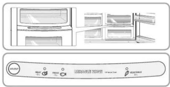 LG GW-L2071FSV - Einstellung der Frischesafe-Temperatur (Nur bei bestimmten Modellen) - 1