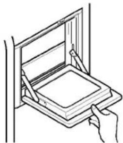 LG GR-P207GUGK - Um die Hausbar zu öffnen, ziehen Sie vorsichtig am Griff. - 1