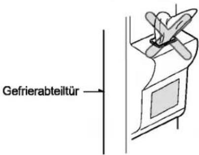 LG GR-P207GUGK - Achten Sie darauf, daß keine Lebensmittel den Eisdurchlauf behindern. - 1