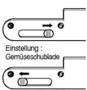 LG GR-L267DTQ - Einstellung Gemüse- oder Frischhalteabteil - 1