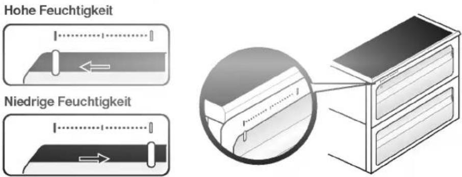 LG GR-L207GUGA - Feuchtigkeitsregelung im Gemüsefach - 1