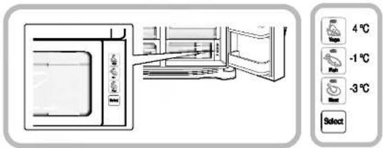 LG GR-L197QUDK - Einstellung der Frischesafe-Temperatur - 1