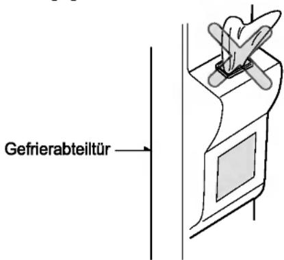 LG GR-L197QUDK - Benutzen Sie nie zerbrechliche Gläser oder Geschirr, um das Eis zu entnehmen. - 1