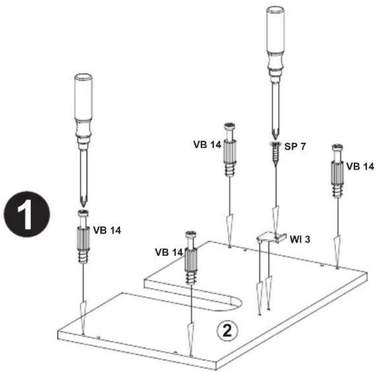 VB 14 VB 14 SP 7 VB 14 WB 14 WI 3 ① ②